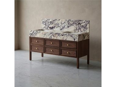 Doppel- Waschtischunterschrank aus Walnuss AMERICANO WALNUT DOUBLE Starel