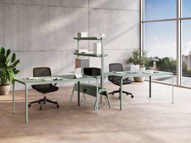 Mehrere Arbeitsplatz CROSSOVER® - LIVELY WORKING Steelbox by Metalway
