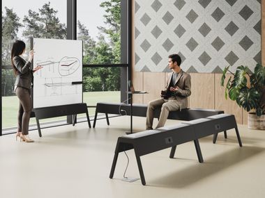 Lavagna per ufficio CROSSOVER® - LIVELY WORKING Steelbox by Metalway