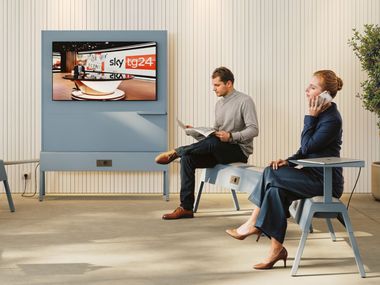 Media center CROSSOVER® - LIVELY WORKING Steelbox by Metalway