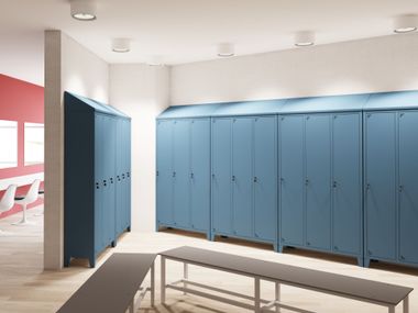 Umkleideschrank aus Metall LOCKERS Steelbox by Metalway