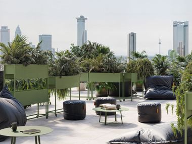 Übertopf aus Stahl MY FLOWER Steelbox by Metalway