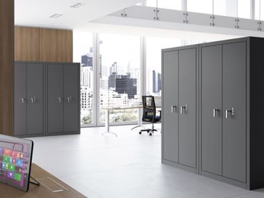 Büroschrank aus Metall SAFETY STORAGE Steelbox by Metalway