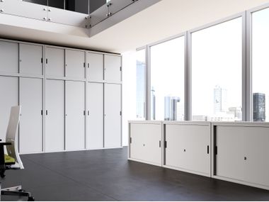 Büroschrank aus Metall SIMPLEX STORAGE Steelbox by Metalway