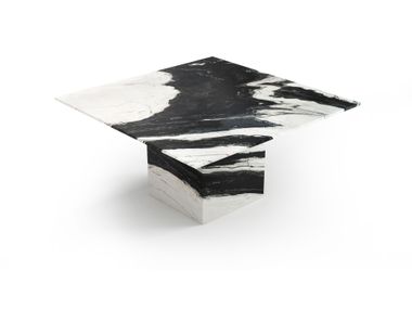 Square Panda marble table CARRERA STONE VALLEY