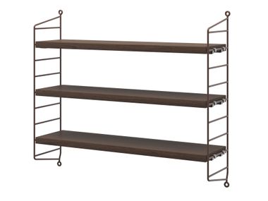 Powder coated steel bookcase STRING® POCKET String Furniture
