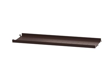 Powder coated steel wall shelf STRING® SYSTEM METAL SHELF LOW String Furniture