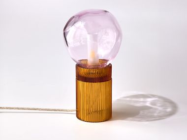 Blown glass table lamp NINA+NUVOLA Studio Bojola