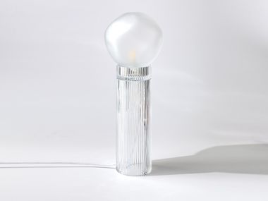 Blown glass table lamp ONNA+NUVOLA ICED Studio Bojola