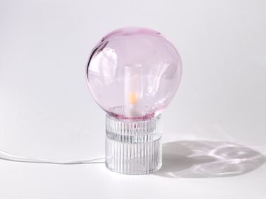 Blown glass table lamp TELLO+NUVOLA Studio Bojola