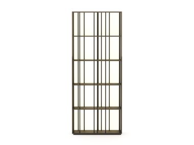 Open freestanding modular wooden bookcase BUREN Stylish Club