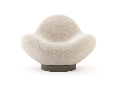 Fabric armchair with armrests STONE Stylish Club