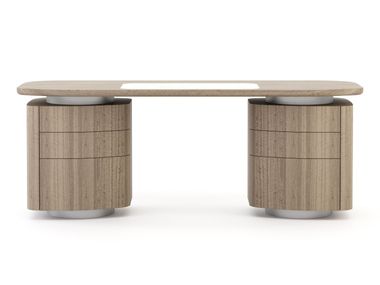Rectangular wooden office desk with drawers STONE Stylish Club