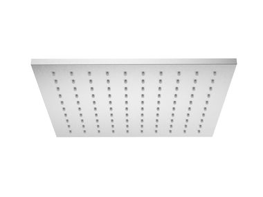Quadratischer Kopfbrause mit Antikalk System 0140072X Super Inox