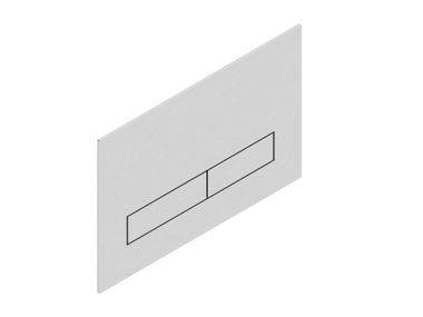 Placca di comando per wc in acciaio inox 0031100X Super Inox