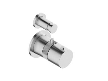 Miscelatore termostatico monocomando con deviatore CAVE 0251417X Super Inox