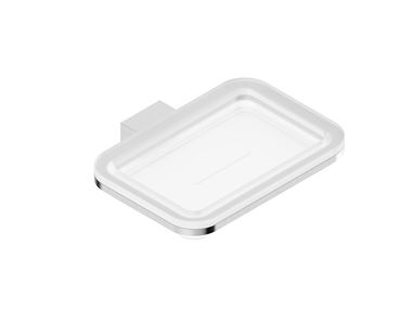 Wall-mounted tempered glass soap dish EXO 0302004X Super Inox