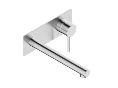Wall-mounted single handle stainless steel washbasin mixer MINI DMB 0456144X Super Inox