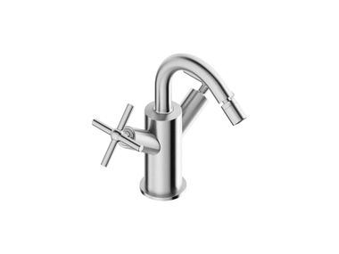 Rubinetto per bidet da piano in acciaio inox NODO 0561241X Super Inox