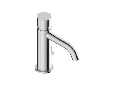 Mezclador de lavabo de sobre encimera de acero inoxidable con temporizador PROFESSIONALS 0411119X Super Inox