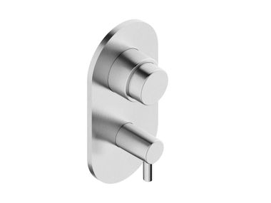 Self-closing recessed shower mixer PROFESSIONALS 0411246X Super Inox