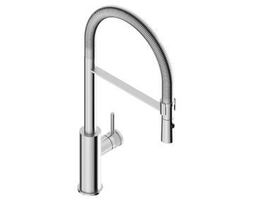 Torneira misturador da cozinha de bancada de manípulo único de aço inox RÉTRO 0280223X Super Inox