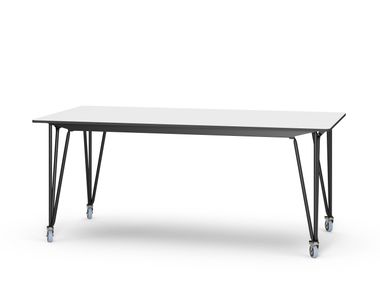 Rechteckiger Besprechungstisch mit Rollen BRIDGEPRO 180x90 System 180