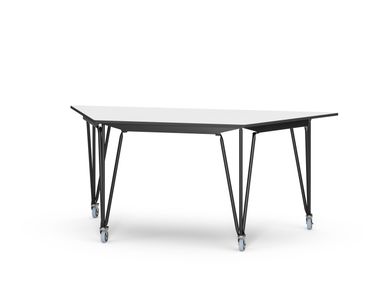 Mesa de reunião com rodízios BRIDGEPRO TRAPEZOIDAL System 180