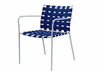 Sedia impilabile con braccioli TAGLIATELLE ARMCHAIR - 717_O Alias