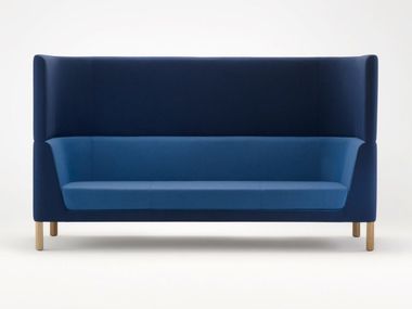 High-back fabric sofa TAILORED Ross Gardam