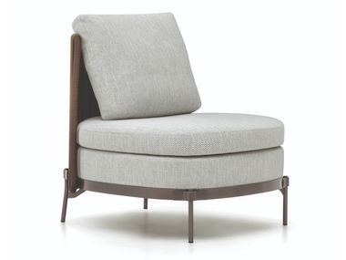 Outdoor armchair in fabric TAPE CORD OUTDOOR Minotti