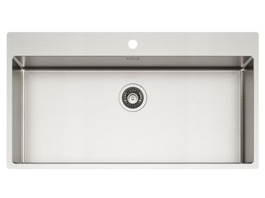 Single stainless steel sink ASOLO TASCA