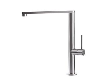 Single handle stainless steel kitchen mixer tap DEDA TASCA