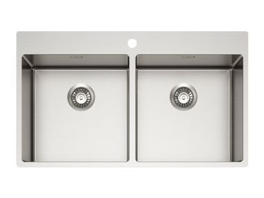 2 bowl stainless steel sink PURA IF TASCA