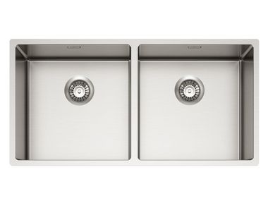 2 bowl stainless steel sink PURA TASCA