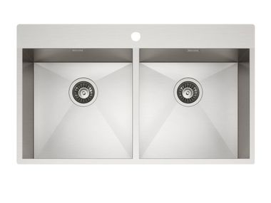 2 bowl stainless steel sink RAGGIO ZERO IF TASCA