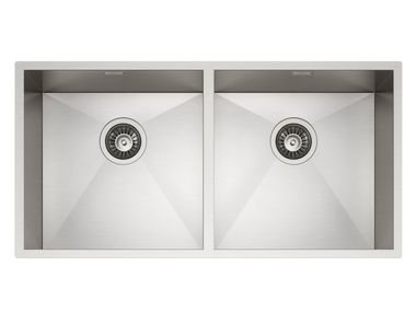 2 bowl stainless steel sink RAGGIO ZERO TASCA