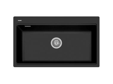 Built-in single composite material sink VISION TASCA