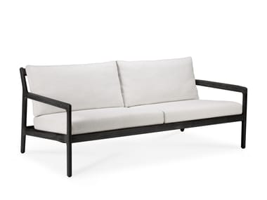 Divano da giardino imbottito in teak a 2 posti TEAK BLACK JACK Ethnicraft