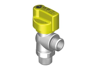 TECO, G2 Valvola 90° con Firebag® versione filettata per apparecchi gas e tubi flessibili