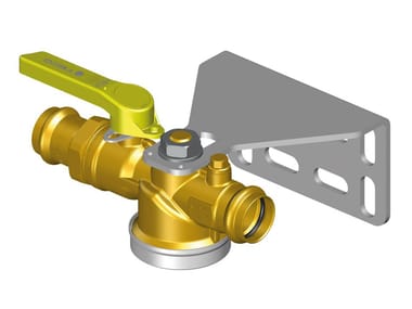 TECO, G6 Valvola per contatori gas monotubo diritta e squadra lucchettabili versione diritta monoblocco a pressare G-Press®