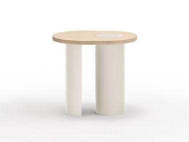 Oval wooden coffee table NORI TEULAT