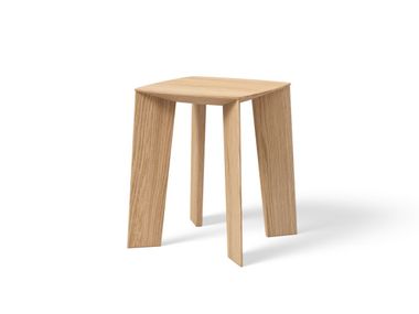 Square wooden side table TIN TIN 35 JAVORINA