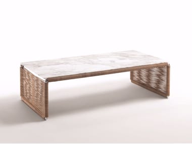 Table basse rectangulaire en marbre TINDARI