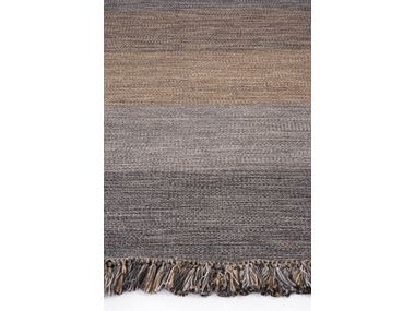 Alfombra a rayas rectangular hecha a mano TINT RODA