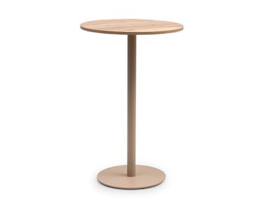 Round wooden and metal high table BARRY TM Leader Contract