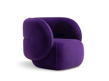 Fabric armchair with armrests HALO TM Leader Contract
