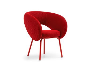 Silla tapizada de tela con brazos NEIL TM Leader Contract