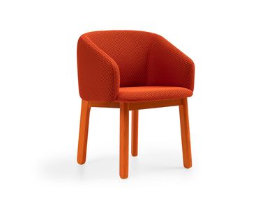 Silla tapizada de tela con brazos NORD TM Leader Contract