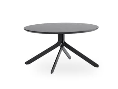 Tavolino rotondo in acciaio TONIC METAL ROSSIN